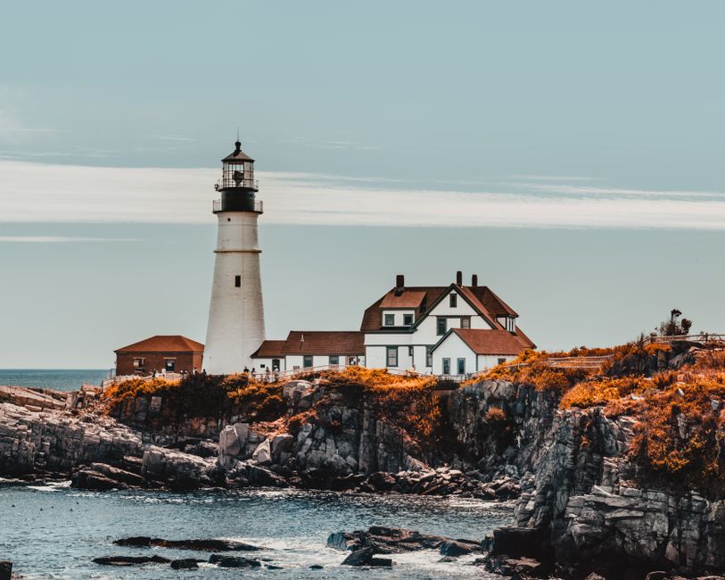 Maine Lighthouse Drive with a flexible return route — travel · USA Travel