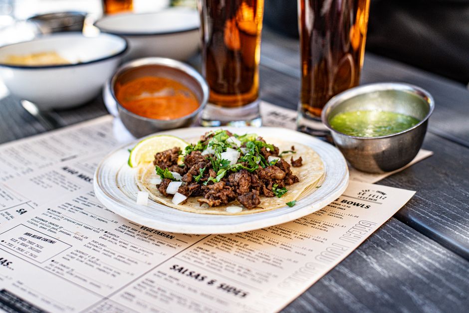 Salsa Verde Tacos for family style tables — food · Dinner Ideas
