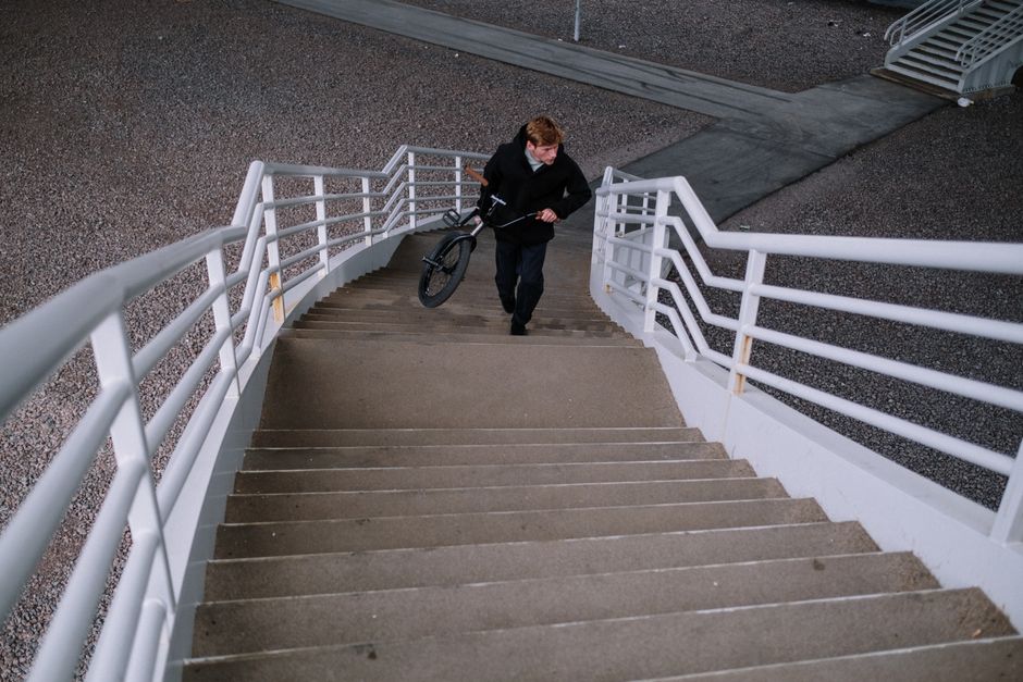 Stair Session with a hydration cue — wellness · Fitness
