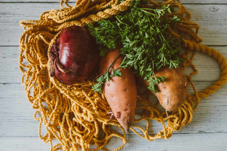 Sweet Potato Tacos with a creamy sauce — food · Recipes
