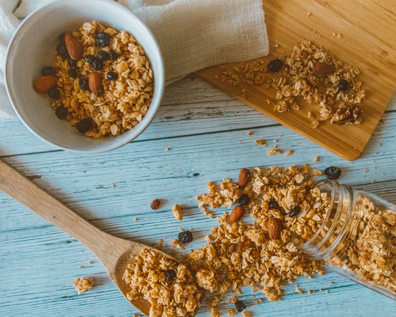 Trail Mix Clusters with chili-lime seasoning — food · Snacks
