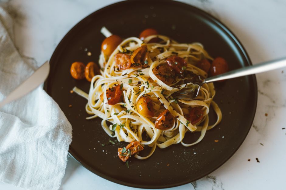 Roasted Tomato Pasta for a family dinner — food · Recipes