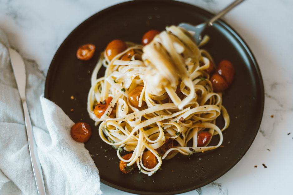 Roasted Tomato Pasta with a vegetarian swap — food · Recipes
