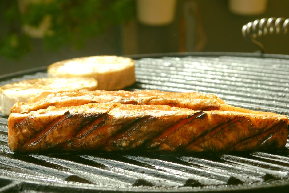 Miso Salmon with a fresh garnish — food · Recipes