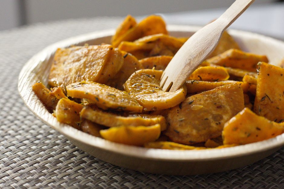 Sweet Potato Rounds for a game-day table — food · Snacks
