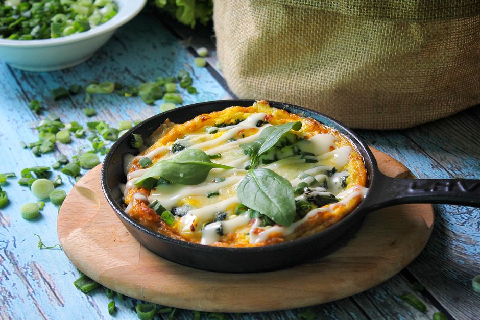 Spinach Feta Frittata for slow weekend mornings — food · Breakfast & Brunch