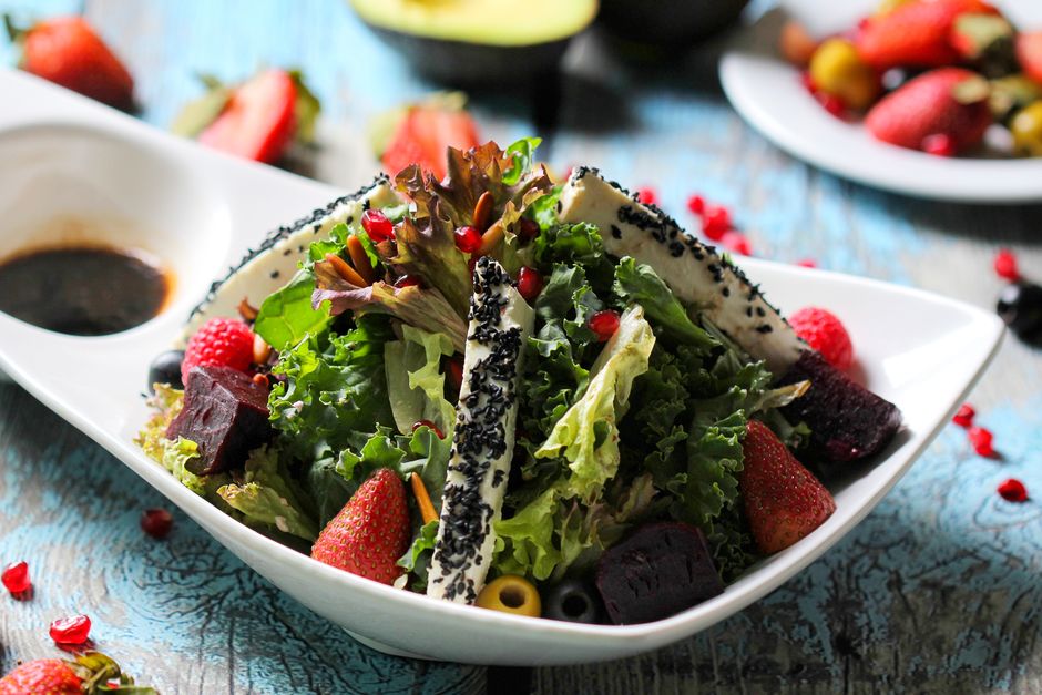 Sesame Soba Salad with a warm grain base — food · Lunch Ideas