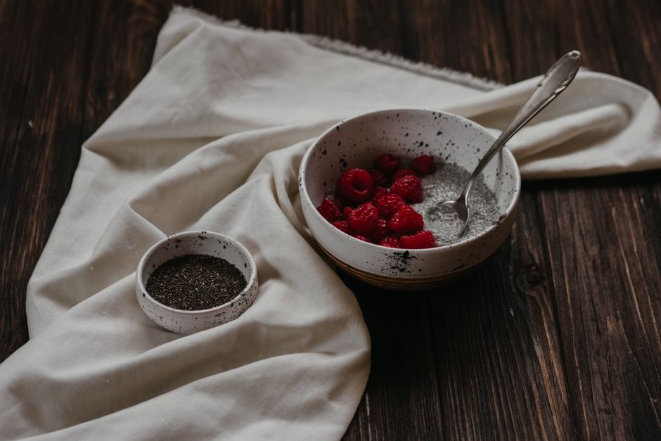 Strawberry Chia Pudding with maple pecans — food · Breakfast & Brunch