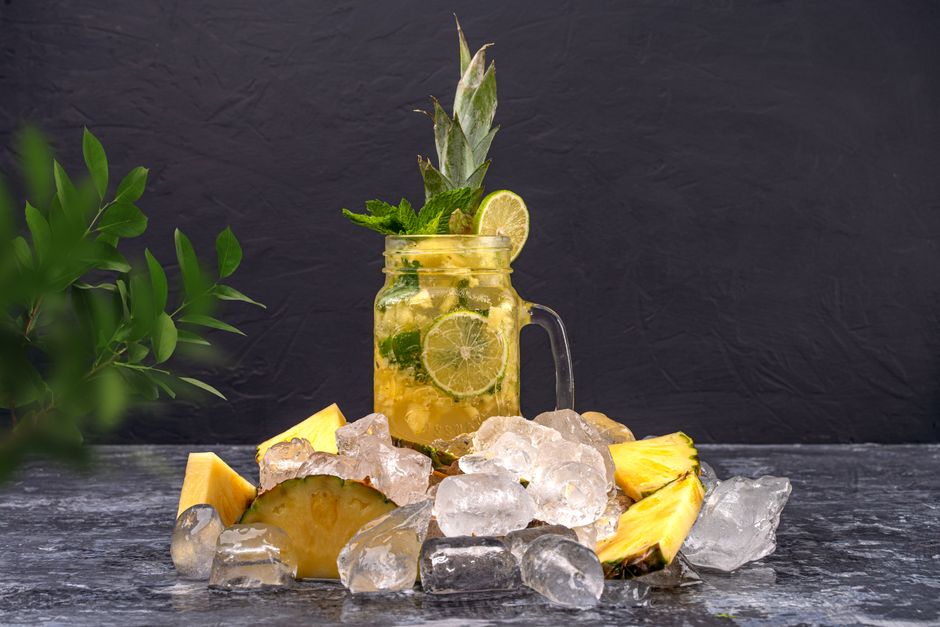 Pineapple Agua Fresca with honeyed citrus — food · Drinks
