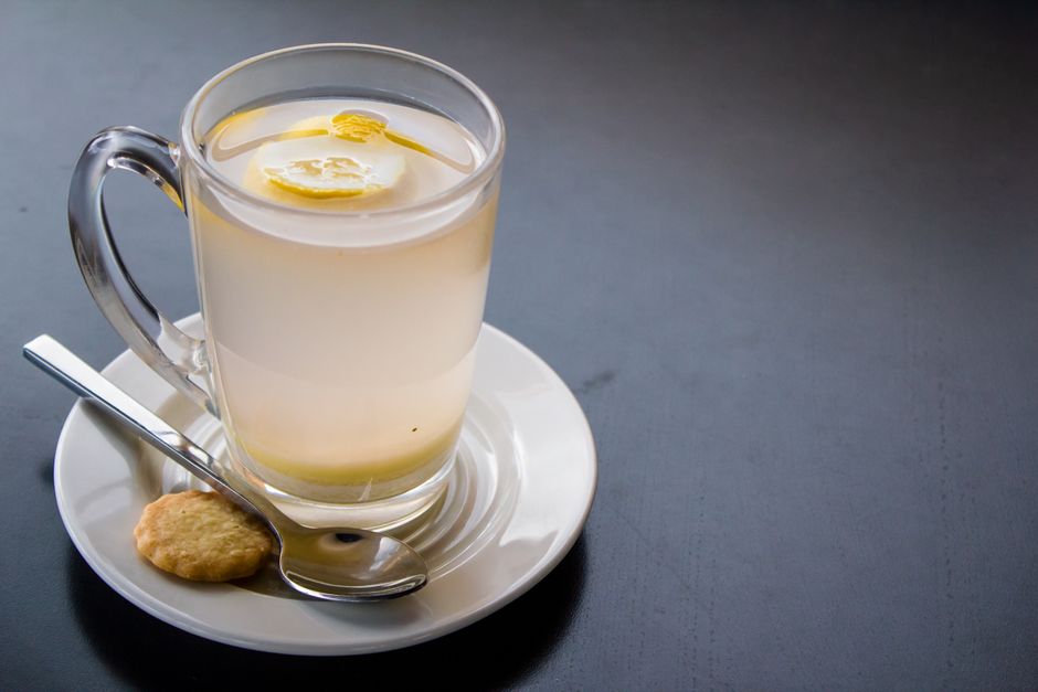 Lemon Posset Cups with lemon glaze — food · Desserts