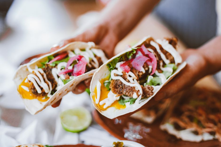 Crispy Tofu Tacos for pack neatly work — food · Lunch Ideas