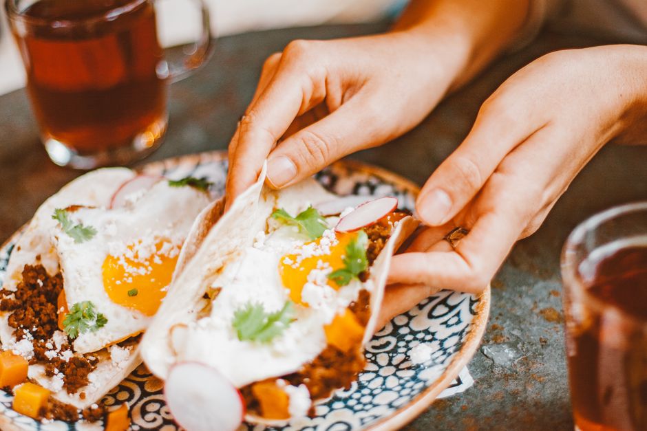 Savory Breakfast Tacos with whipped cottage cheese — food · Breakfast & Brunch