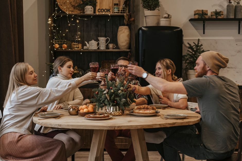 food-presentation new year's with a cozy evening mood — celebrations · New Year's