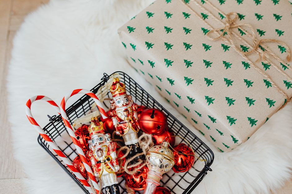 Holiday Movie Basket around a meaningful keepsake — celebrations · Christmas