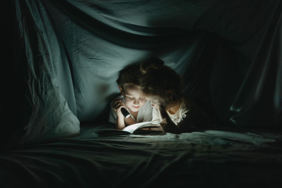 Blanket-Fort Screening around a living-room setup — entertainment · Movie Nights