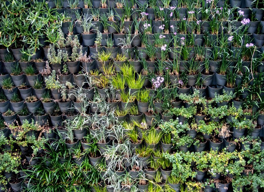 Vertical Planter with woven texture — home · Garden & Outdoor