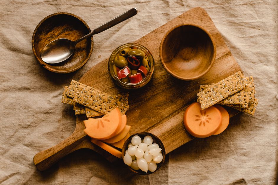 Mediterranean Snack Board — family style pasta with a build-your-own element — food · Food & Hosting