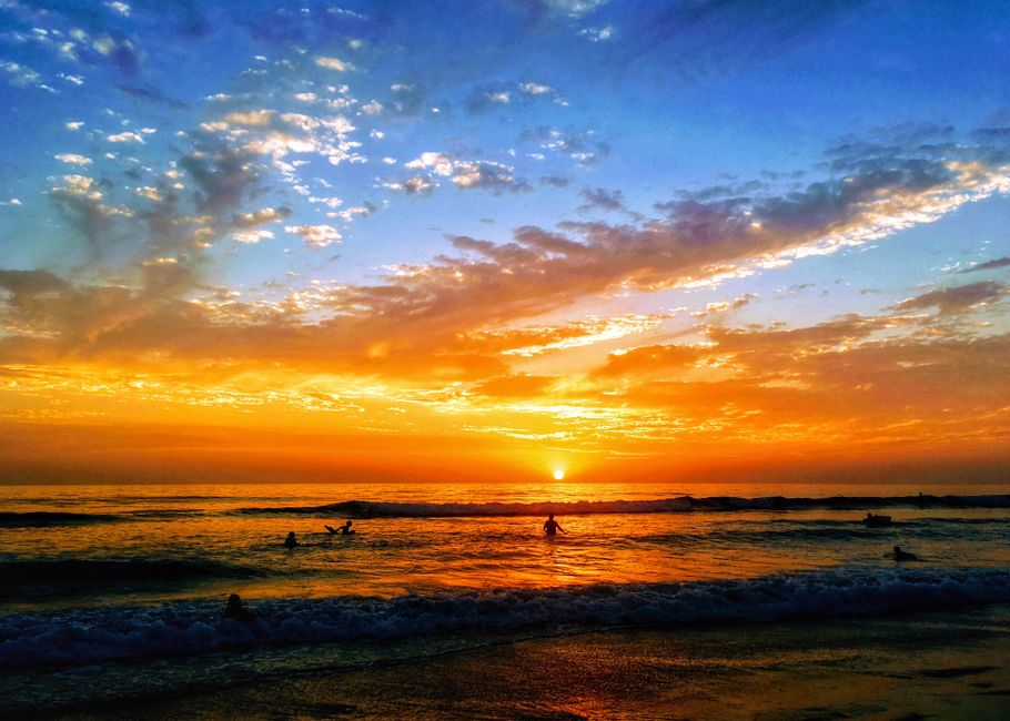 Sunrise Swim around a neighborhood market — travel · Beach Vacations