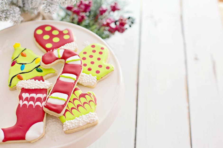 Cookie Exchange around a statement cake — celebrations · Christmas