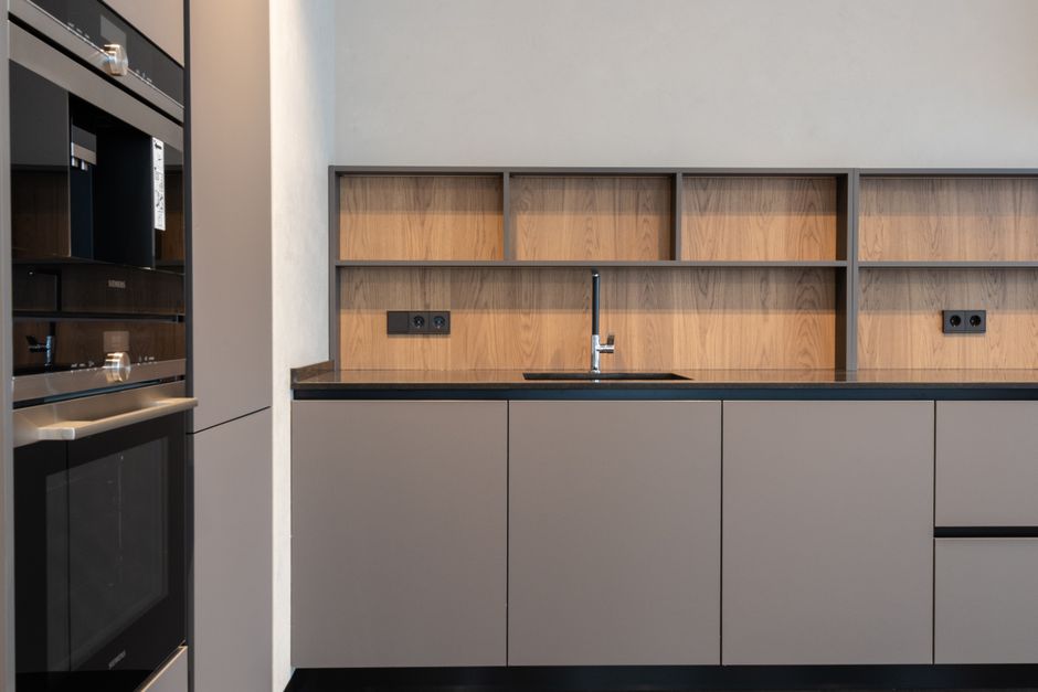 Mixed-Material Kitchen with a useful styling trick — home · Interior Design