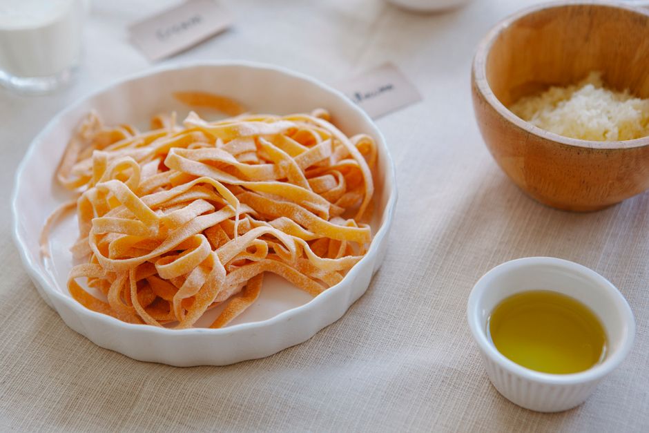 Pasta Night Spread for guests different tastes — food · Food & Hosting