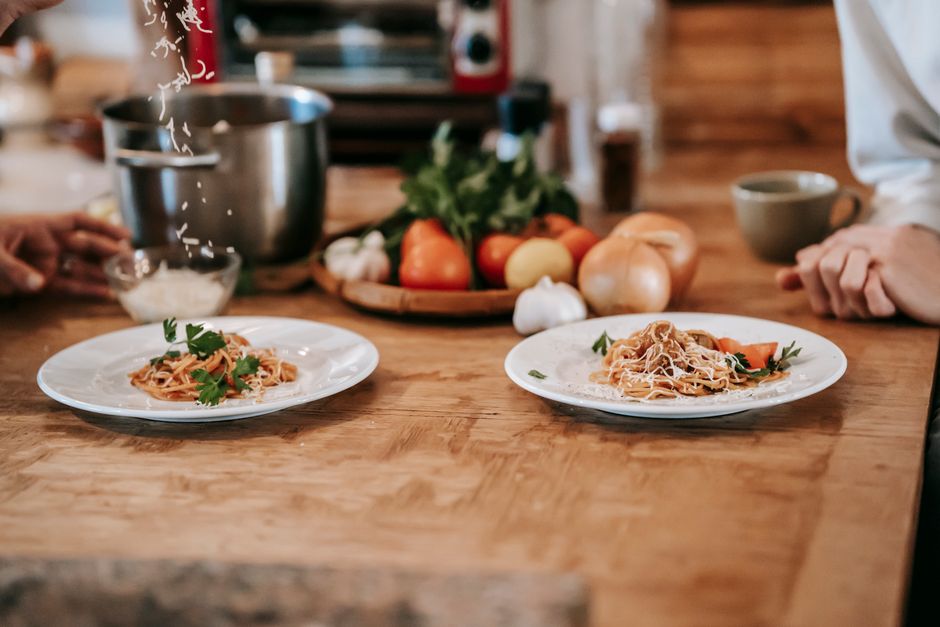Pasta Night Spread for comfort food cravings — food · Food & Hosting