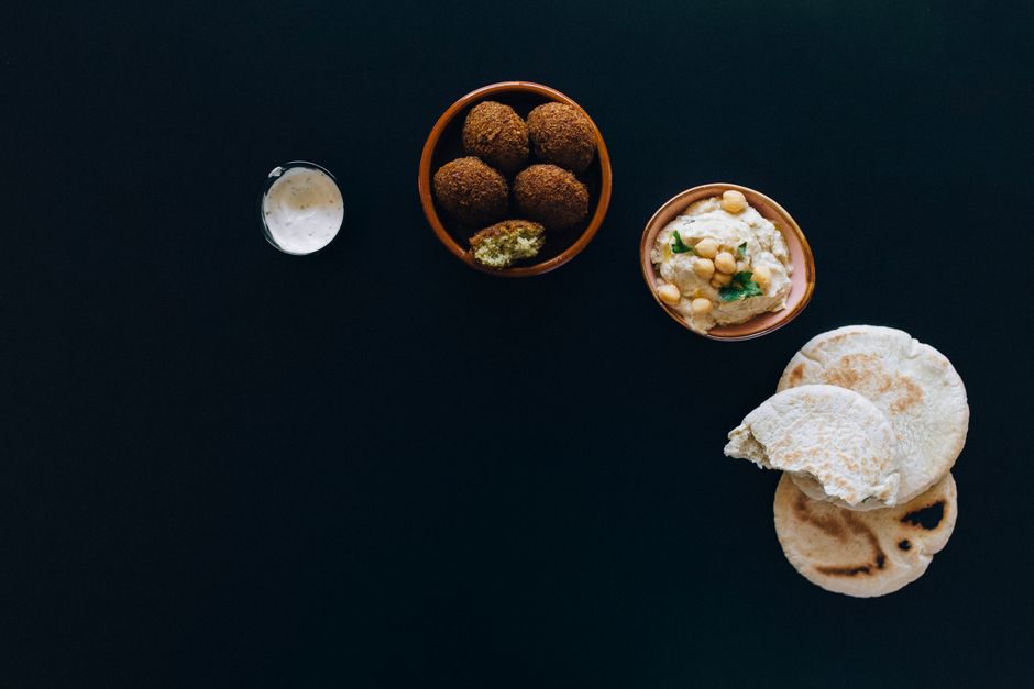 Chickpea Pita with roasted nuts — food · Lunch Ideas