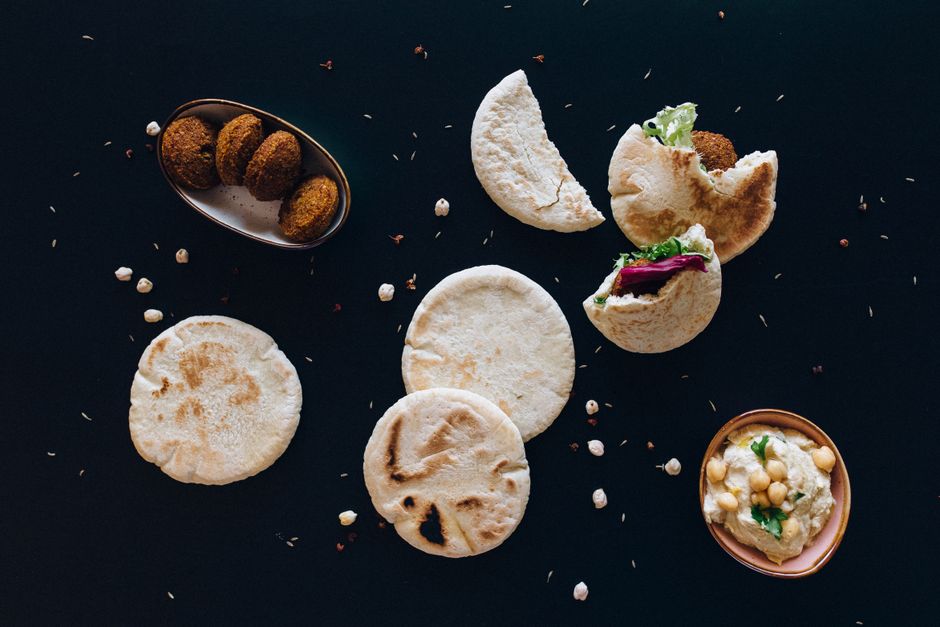 Make-Your-Own Pita Station for a family reunion — food · Food & Hosting