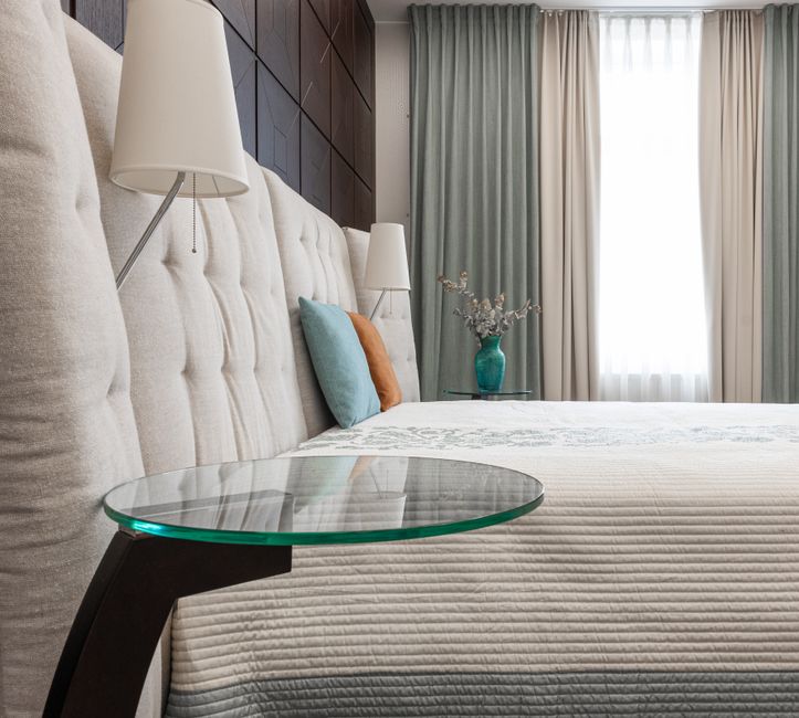 Linen Duvet with a cozy corner detail — home · Bedrooms