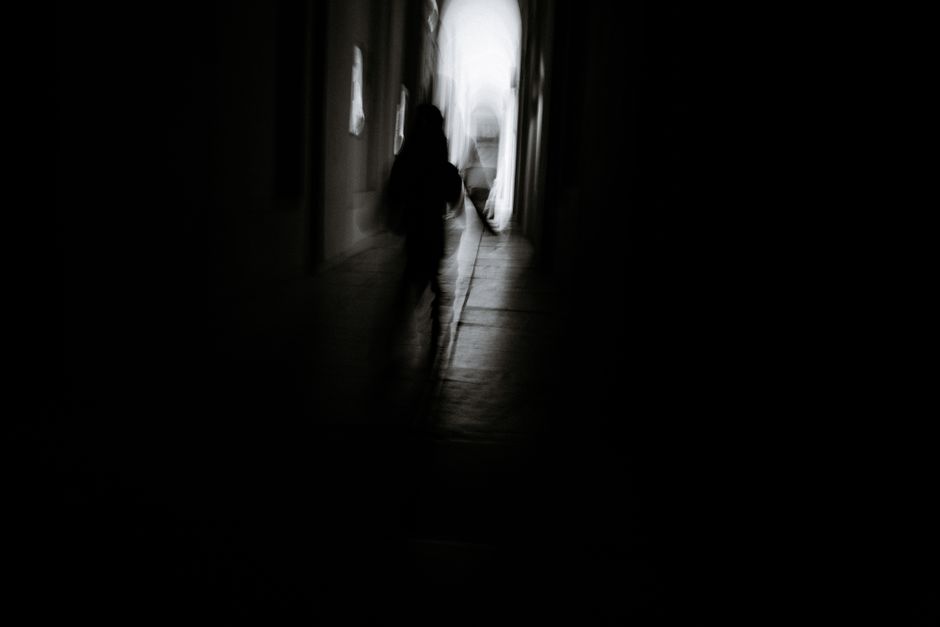 Haunted Hallway with a nostalgic detail — celebrations · Halloween