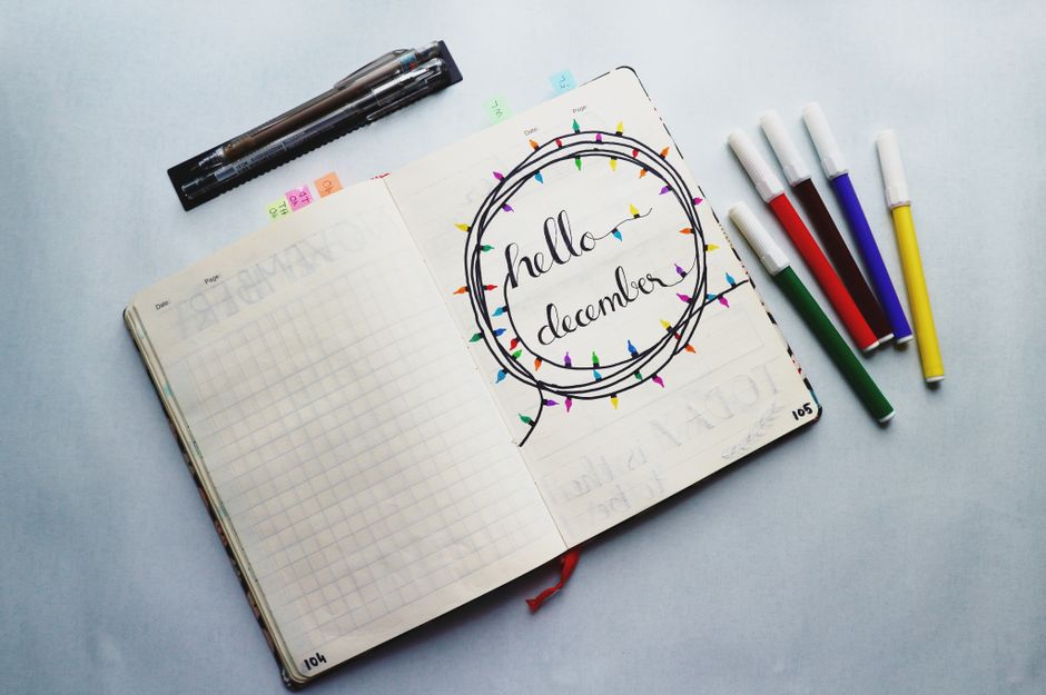 Seasonal Wish Page with a hand-painted finish — diy-creativity · Journaling