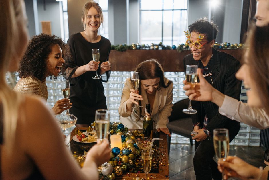 table new year's for a daytime celebration — celebrations · New Year's