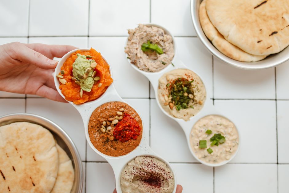 Warm Dip Table for your own spread — food · Food & Hosting
