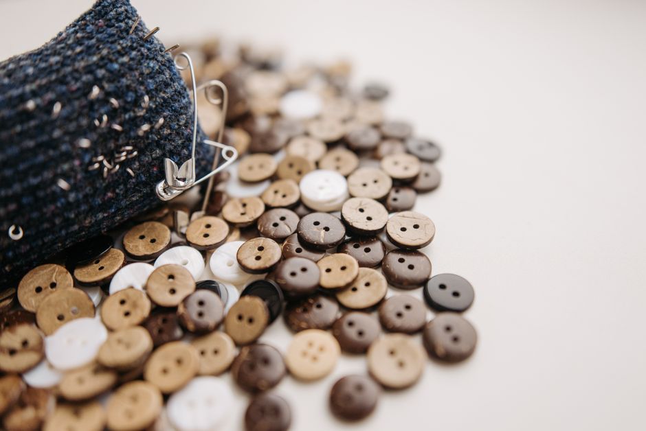 Button Garland with a layered-paper effect — diy-creativity · Crafts