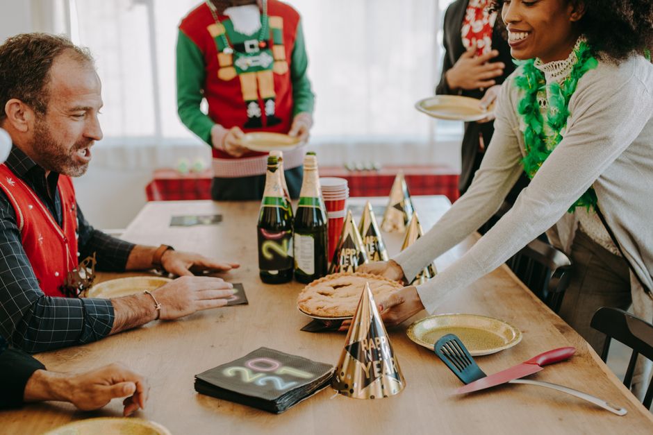 food-presentation new year's for a larger guest list — celebrations · New Year's