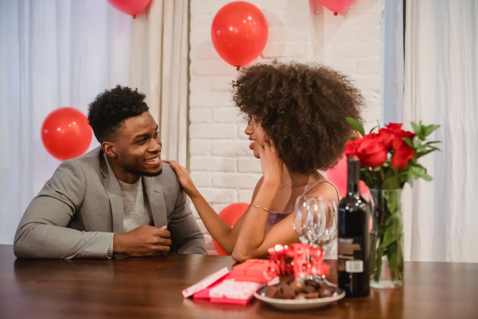table valentine's day with a cozy evening mood — celebrations · Valentine's Day