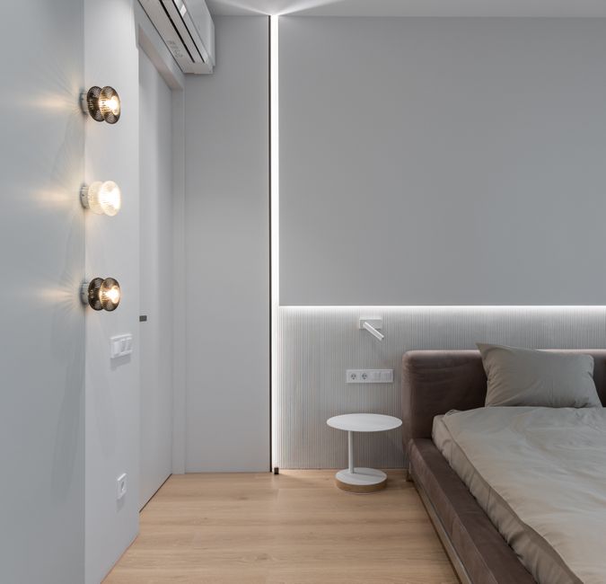 Bedside Sconce with removable updates — home · Bedrooms