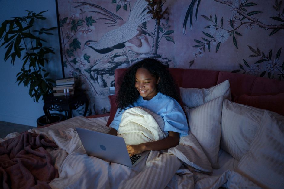 Soft-Light Hour during a screen break — wellness · Evening Routines