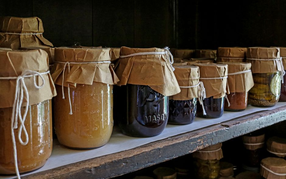 Mason-Jar Storage with a stitched detail — diy-creativity · Upcycling