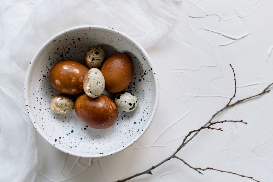 Speckled robin's-egg bowl