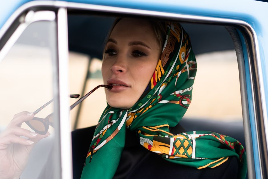 Silk Scarf Styling with a creative companion — lifestyle · Fashion