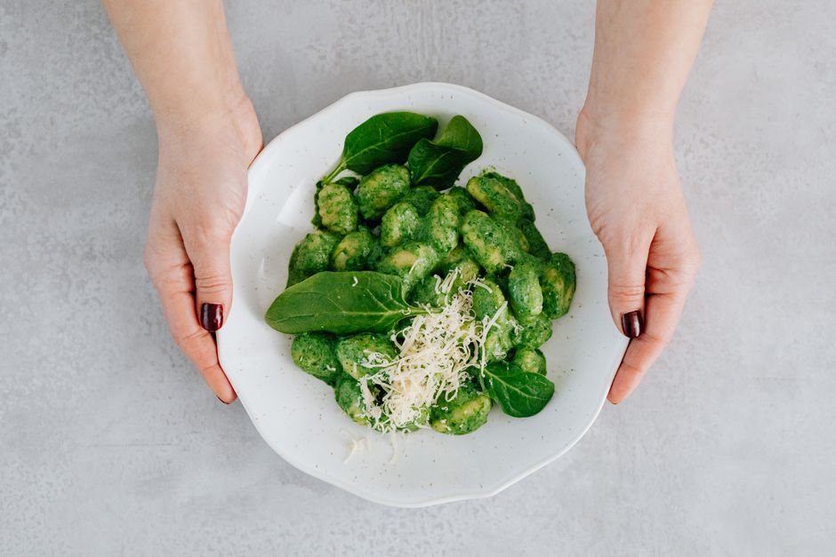 Garlic Parmesan Gnocchi with tomato basil relish — food · Dinner Ideas