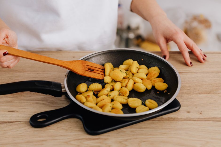 Garlic Parmesan Gnocchi with caramelized onions — food · Dinner Ideas