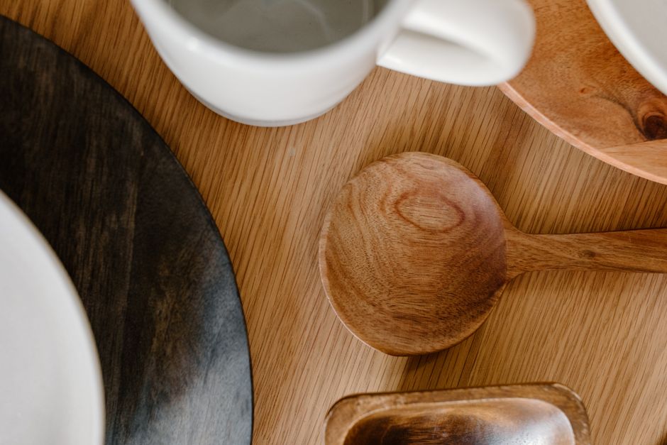 Mixed-Material Kitchen using thrifted character pieces — home · Interior Design