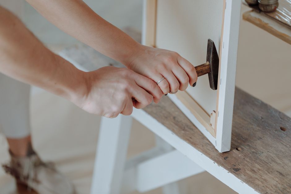 Upcycled Frame with a fabric accent — home · DIY