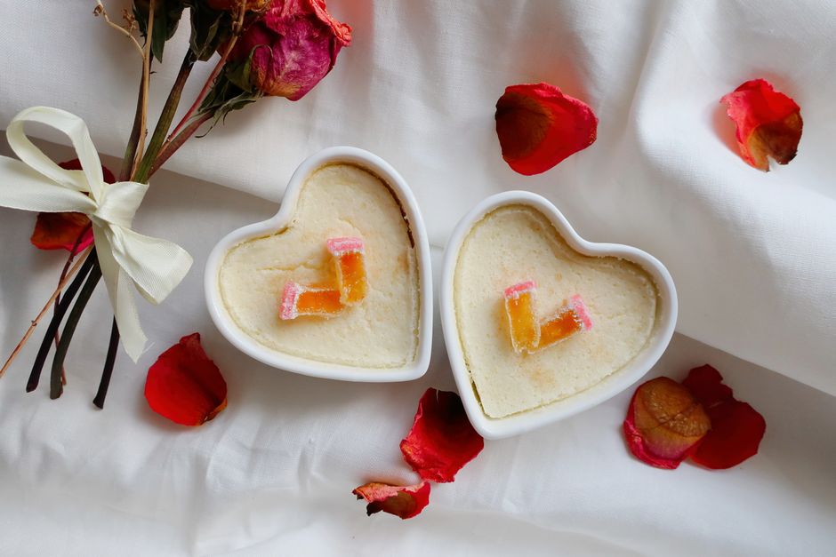 food-presentation valentine's day with a surprise reveal — celebrations · Valentine's Day