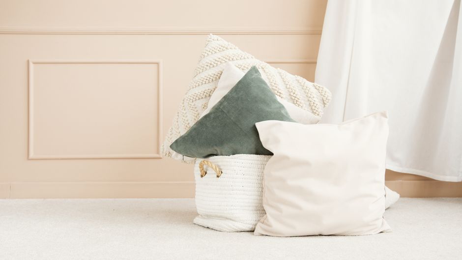 Fabric Basket — cushion cover filling from recycled paper — diy-creativity · Sewing
