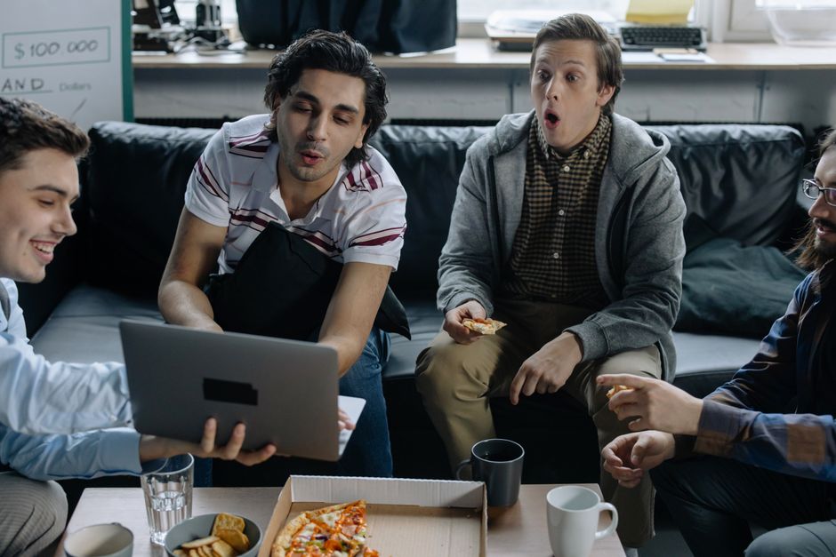 Clever Workplace Comedy around a themed menu — entertainment · Movies & TV