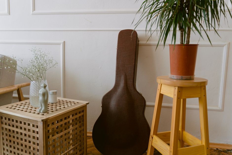 Stenciled Stool using scrap material — home · DIY