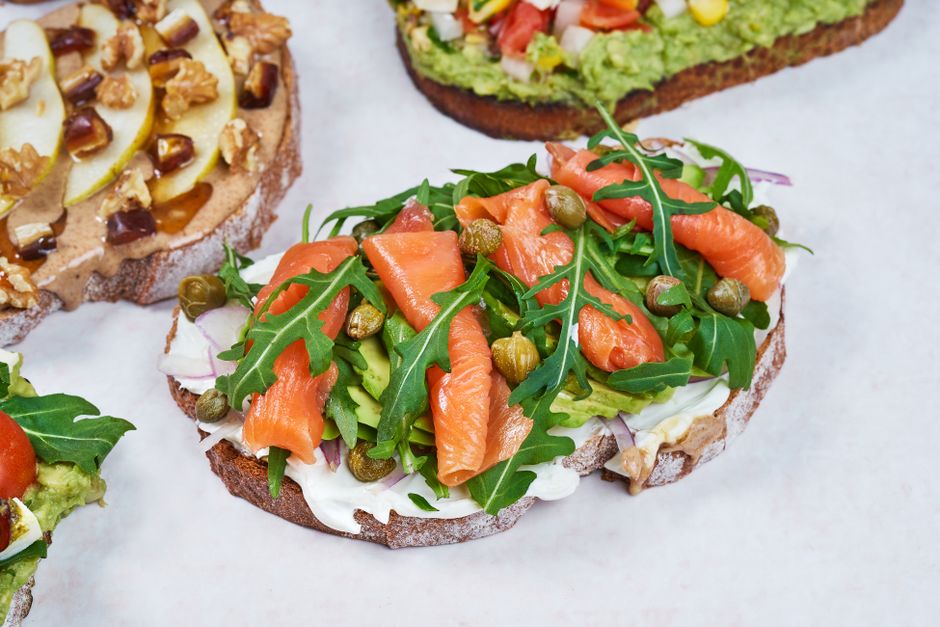 Smoked Salmon Toast for toast brunch spread — food · Breakfast & Brunch